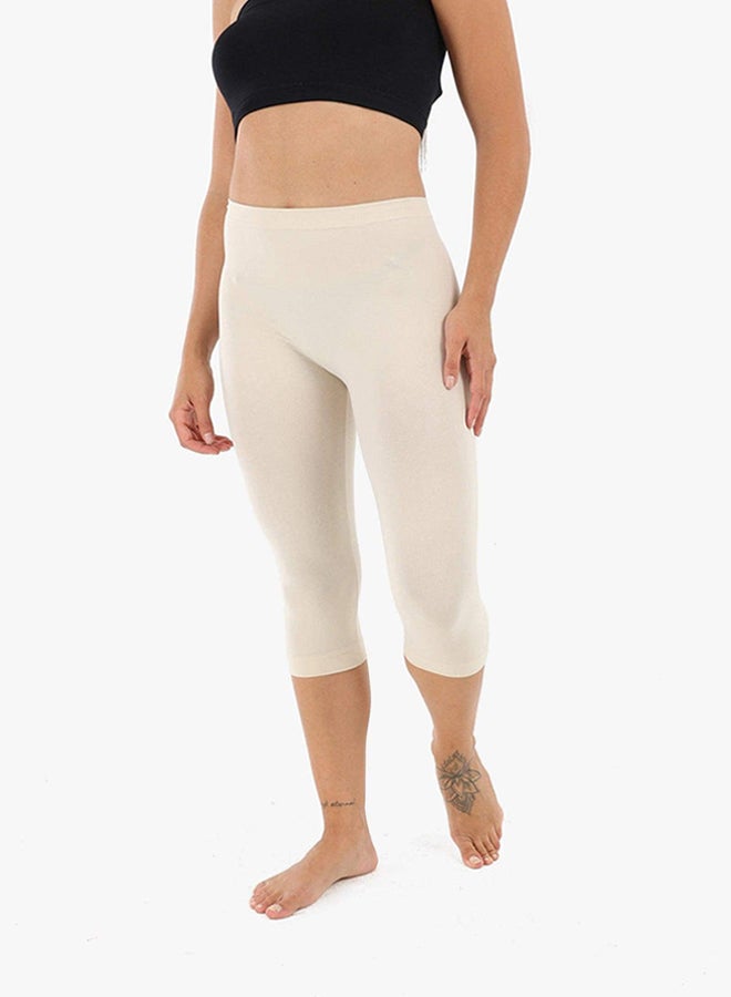 Carina Elastic Waist Pantacourt Legging - Image 2