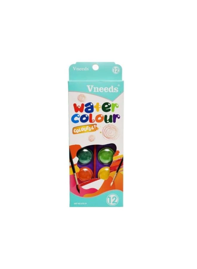 Vneeds Watercolors 12 Colors
