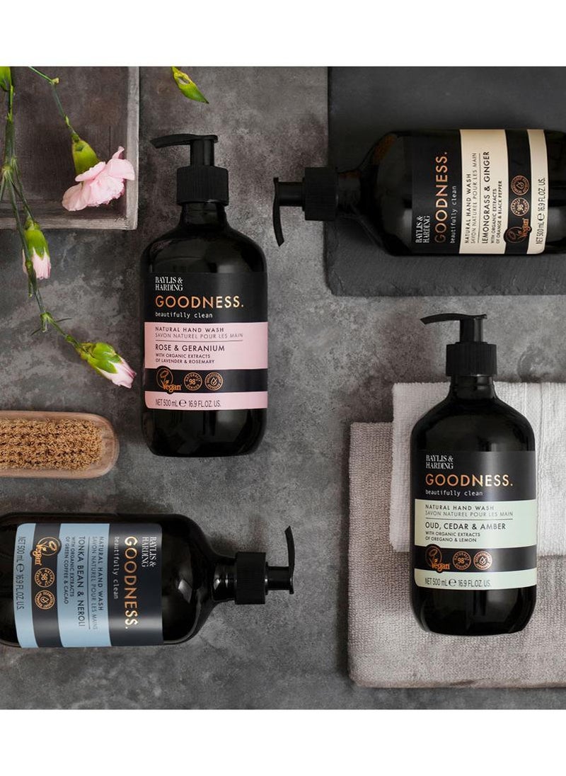 Baylis & Harding Goodness Tonka Bean and Neroli Hand Wash, 500ml | Plant-Based and Moisturising Formula | Vegan and Cruelty-Free Hand Soap with Essential Oils | Eco-Friendly Recyclable Bottle - Image 5