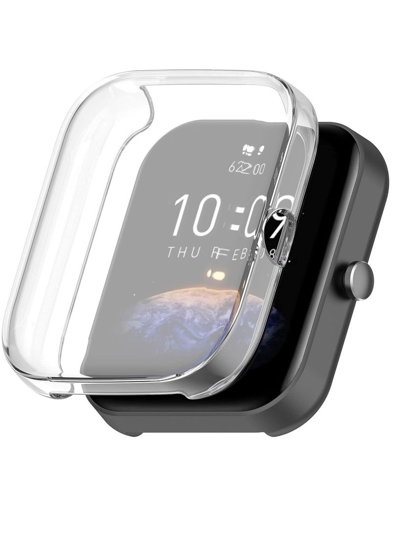 Amazfit Bip 3/3 Pro 360 Silicone Soft Case With Full Protecion - Clear - Image 1