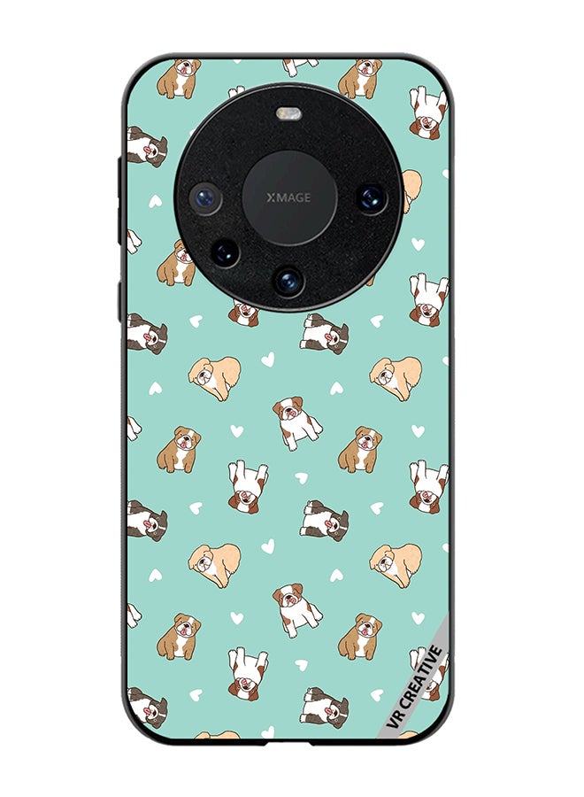 VR CREATIVE Protective Case Cover For Huawei Mate 60 Pro Plus Cartoon Bulldog Dog Design Multicolour - Image 1