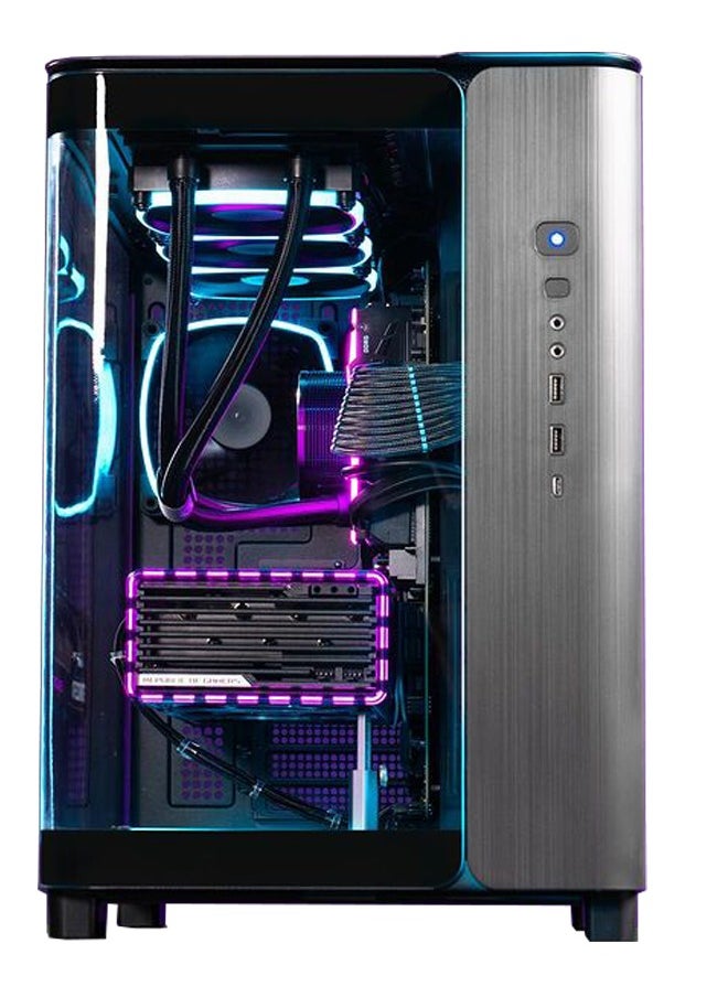 NANOTECH - Blackhawk X Gaming PC - Intel Core i7-14700K Processor, 20 Cores & 28 Threads, Z890 Motherboard, DDR5 64GB (2*32) Ram, 4TB Gen5*4 NVMe 2.0 M.2 2280 SSD,  Nvidia GeForce RTX 4070Ti Super OC Edition 16GB GDDR6X Graphics Card, 3 Fan AIO Liquid Cooler, 1000W 80 Plus Gold Power Supply, Windows 11 Pro | Wi-Fi - Image 1