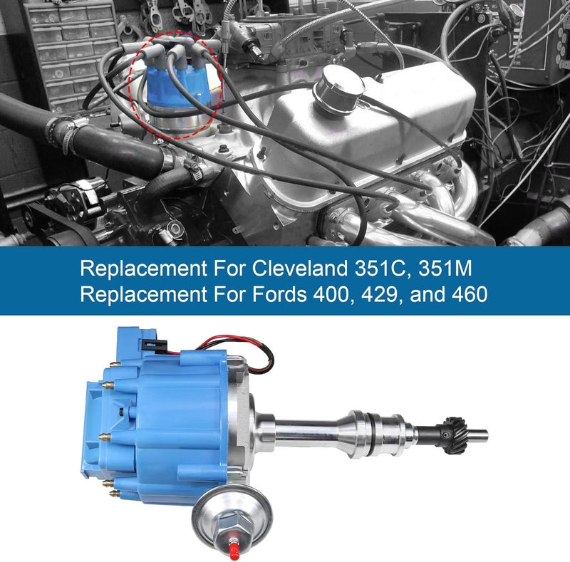 JDMSPEED New Ignition Distributor PE332U 7500RPM Replacement For Ford 351M 351C Cleveland 460 429 400 HEI - Image 2