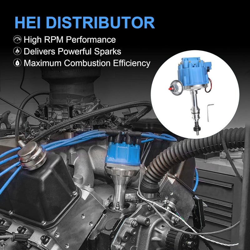 JDMSPEED New Ignition Distributor PE332U 7500RPM Replacement For Ford 351M 351C Cleveland 460 429 400 HEI - Image 5