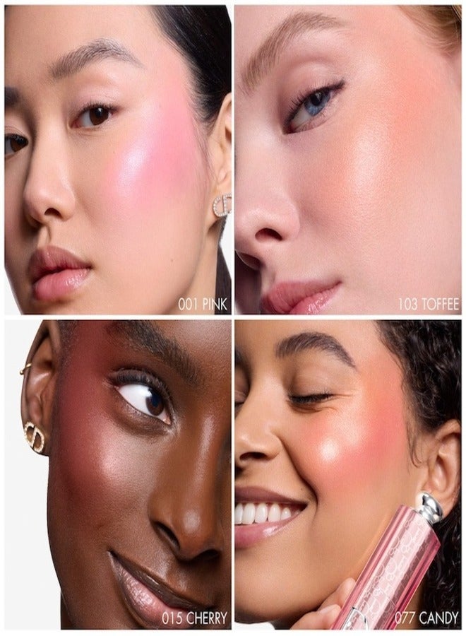 Dior Addict DIOR Rosy Glow Blush Stick 001 Pink – Subtle Cool-Toned Pink Cream Blush for a Natural Flush – 6g | Hydrating, Buildable Color with Radiant Glow Finish  - Image 4