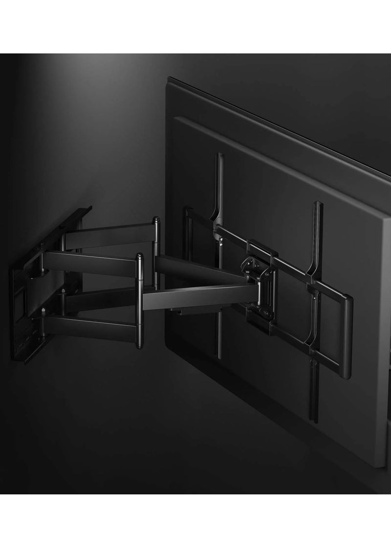 Hamood - Ultra Heavy-Duty XXL Articulating TV Wall Bracket Heavy-Duty Large-Screen Full-Motion TV Wall Mount Holds One 60" to 120" TV up to 120 kg 264 lbs. - Image 1