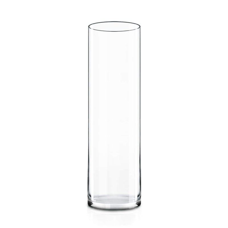 CYS Excel H16 D4 Tall Clear Glass Cylinder Vase Multiple Size Choices Glass Flower Vase Centerpieces Tall Hurricane Floating Candle Holder
