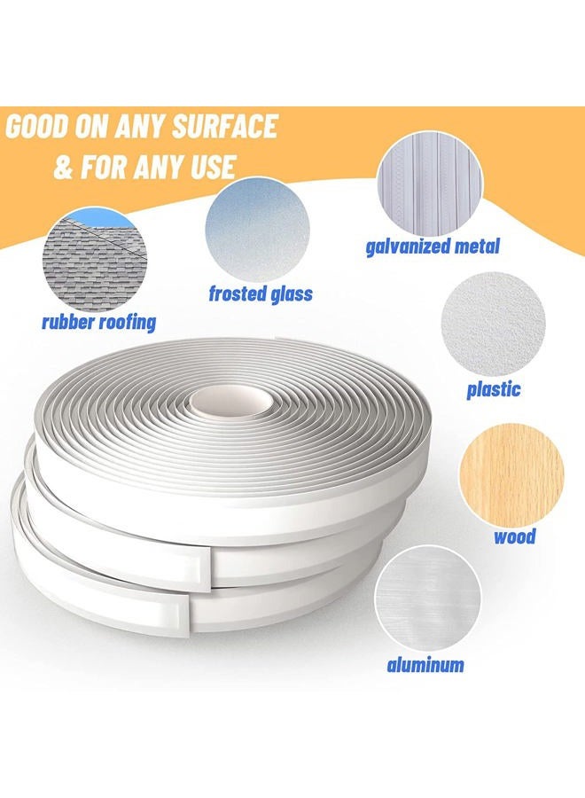 Oleitodh Gray Butyl Sealing Tape, 2.5 Cm X 9 M, Leak Proof Butyl Tape For Trailer, Window, Boat Seal, Epdm Rubber Roof Patches And Glass - Image 3