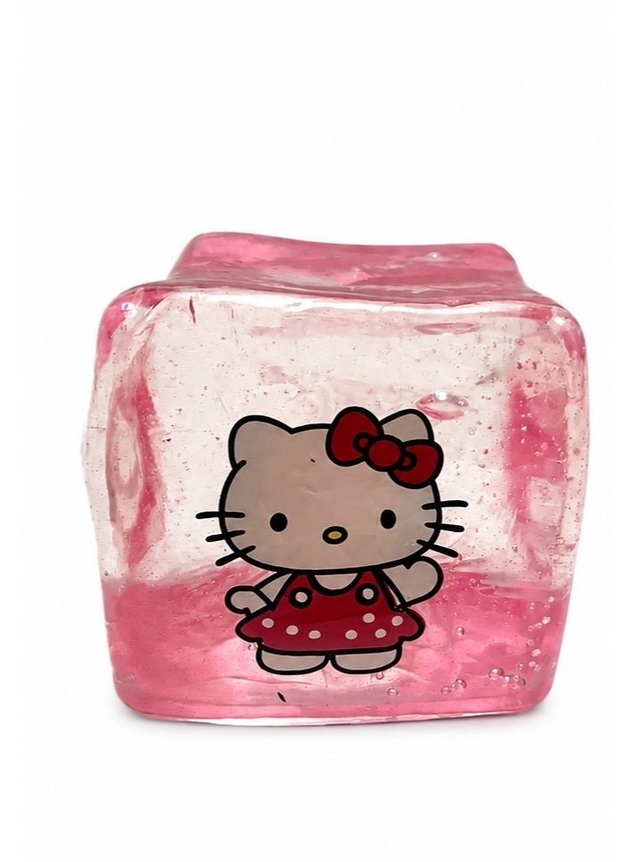 Nee Doh Kitty  Nice Cube Stress Relief Fidget Toy – Soft Squishy Sensory Squeeze Cube for Kids & Adults, Anxiety & Stress Relief, ADHD & Autism Sensory Toy, Stretchy Stress Ball Alternative, Calm Focus Desk Toy, Birthday Gift, Ages 3+ - Image 2