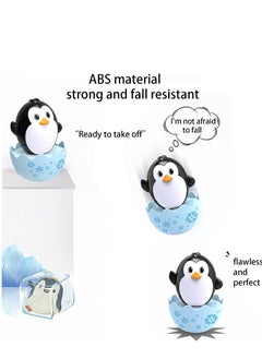 Excefore Cute Tumbler Toys Penguin Bunny Chick Roly Poly Egg Toys Soft Bell Tones Colorful Design Portable Toddler Birthday Gifts Party Decoration 3PCS  - Image 4