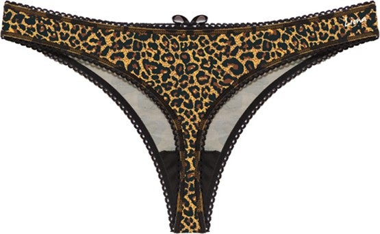 Liona 3-Pack Leopard Patterned Women's G String Thong  - Image 1