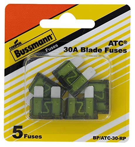 Bussmann فيوز شفرات ATC بقدرة 30 أمبير من بوسمان (BP/ATC-30-RP)، عبوة من 5 - Image 2
