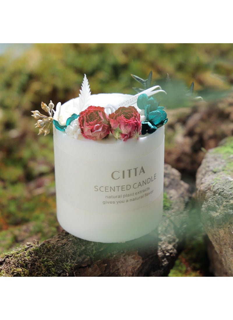 CITTA aromatherapy candle gift box handmade soy wax essential oil fragrance dried flower Valentines Day gift round set candleSimple outfit-green [smell tea and watch rain]] Simple outfit-green [smell tea and watch rain]] - pzsku/Z713644BF7BBF88D05708Z/45/_/1725161251/5b2c1980-2ee1-4124-8dcd-c55f974b7d06