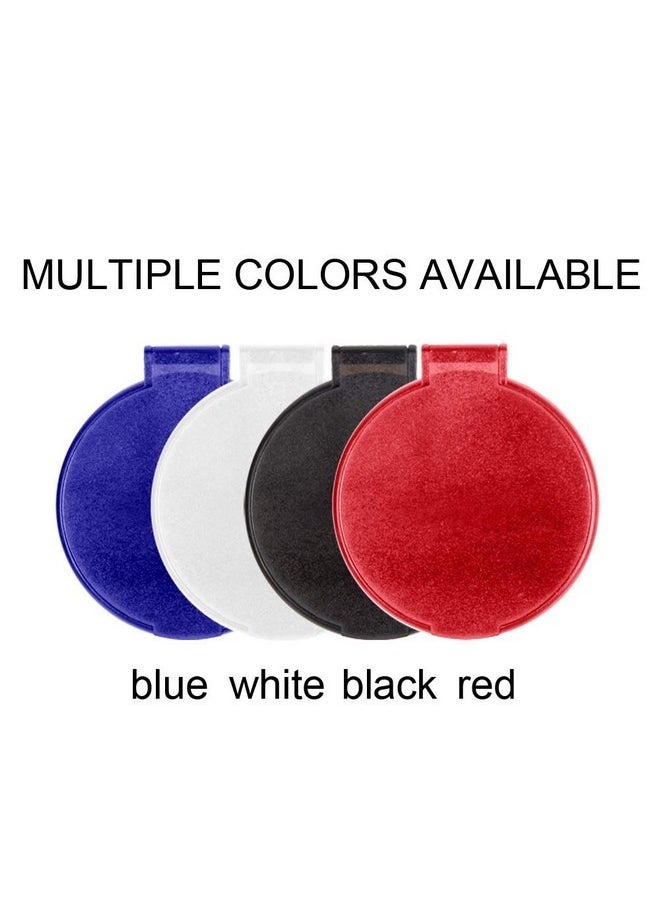 MOMIRA - Compact Mirror Bulk Round Makeup Mirror For Purse, Set Of 3, 2.6"L X 2.37"W (Blue) - Image 1