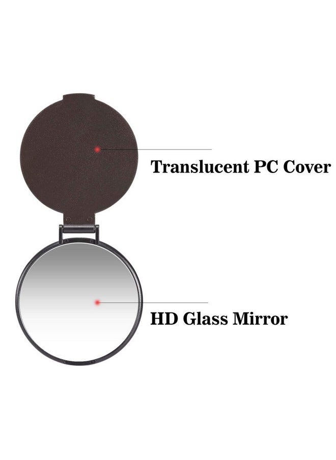 MOMIRA - Compact Mirror Bulk Round Makeup Mirror For Purse, Set Of 3, 2.6"L X 2.37"W (Blue) - Image 1