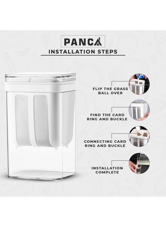 PANCA صندوق مصفاة اللبن بانكا هانغ | صانع اللبن وصانع الزبادي اليوناني - 1100 مل مصفاة شبكية دقيقة مع غطاء | فلتر زبادي متعدد الوظائف | صانع لبن منزلي | فاصل مصل اللبن - Image 3