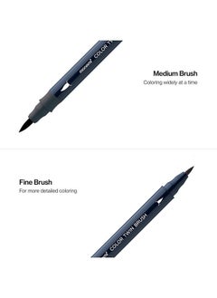 Monami Color Twin Brush Dual Brush Pen Double Tipped Fine & Medium Marker For Coloring Calligraphy Lettering Grey Mood 6Pack (N.Grey 1N. Grey 6N.Grey 10Warm Grey 3Warm Grey 6Pigeon Grey)  - Image 4