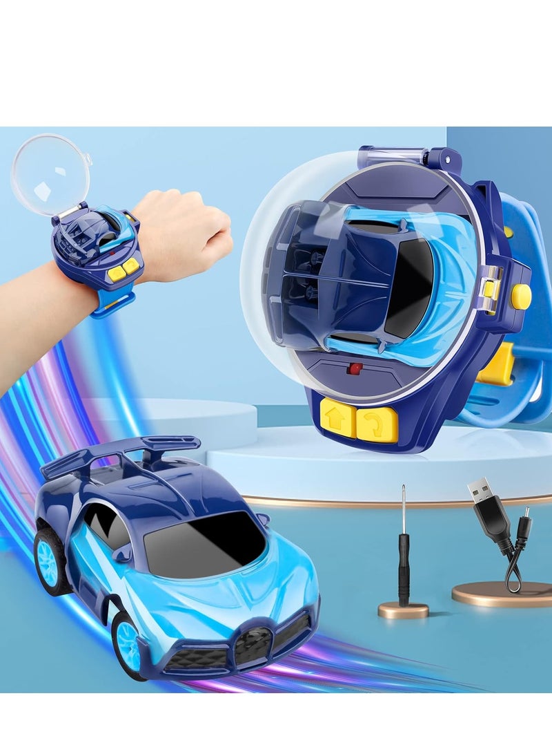 Mini Remote Control Car Watch Toys, 2.4 GHz Cute Wrist Racing Watch, Car Watch Remote Control Car Toys for Boys and Girls, Interactive Game Toys USB Charging Remote Control Car - Image 1
