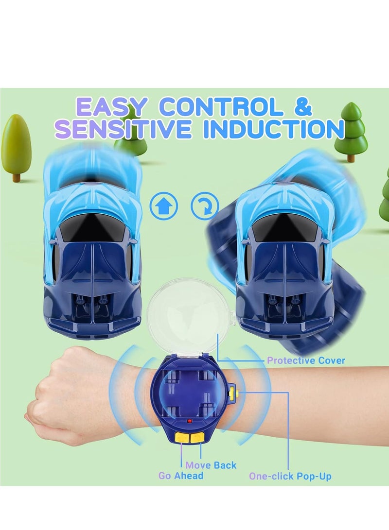 Mini Remote Control Car Watch Toys, 2.4 GHz Cute Wrist Racing Watch, Car Watch Remote Control Car Toys for Boys and Girls, Interactive Game Toys USB Charging Remote Control Car - Image 4