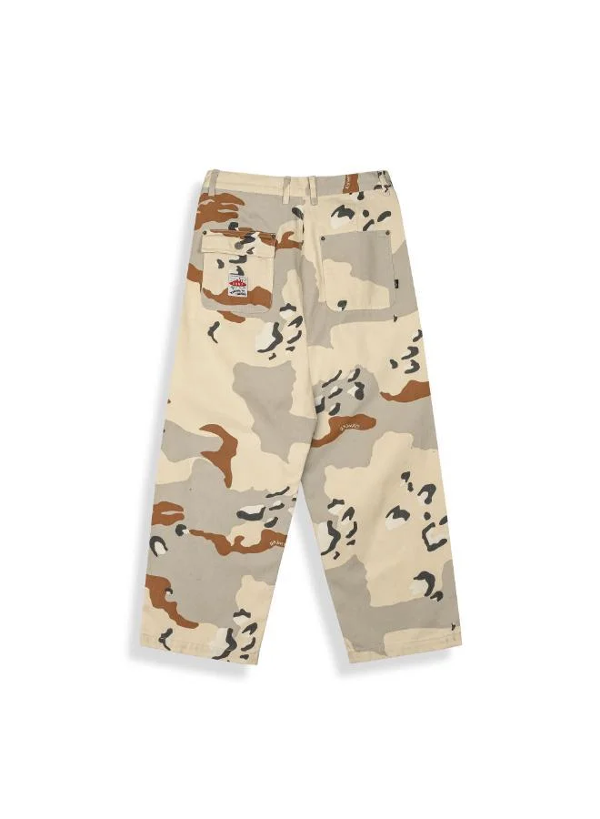 Grimey Concreat Jungle All Over Print Baggy Pleated Twill Pants