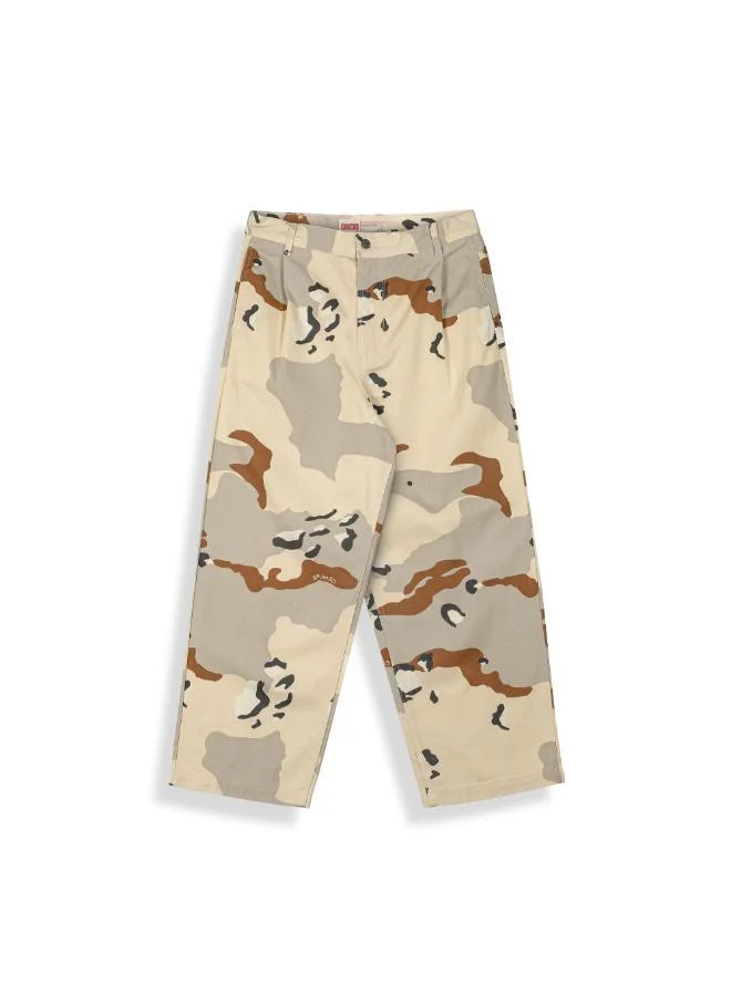 Grimey Concreat Jungle All Over Print Baggy Pleated Twill Pants