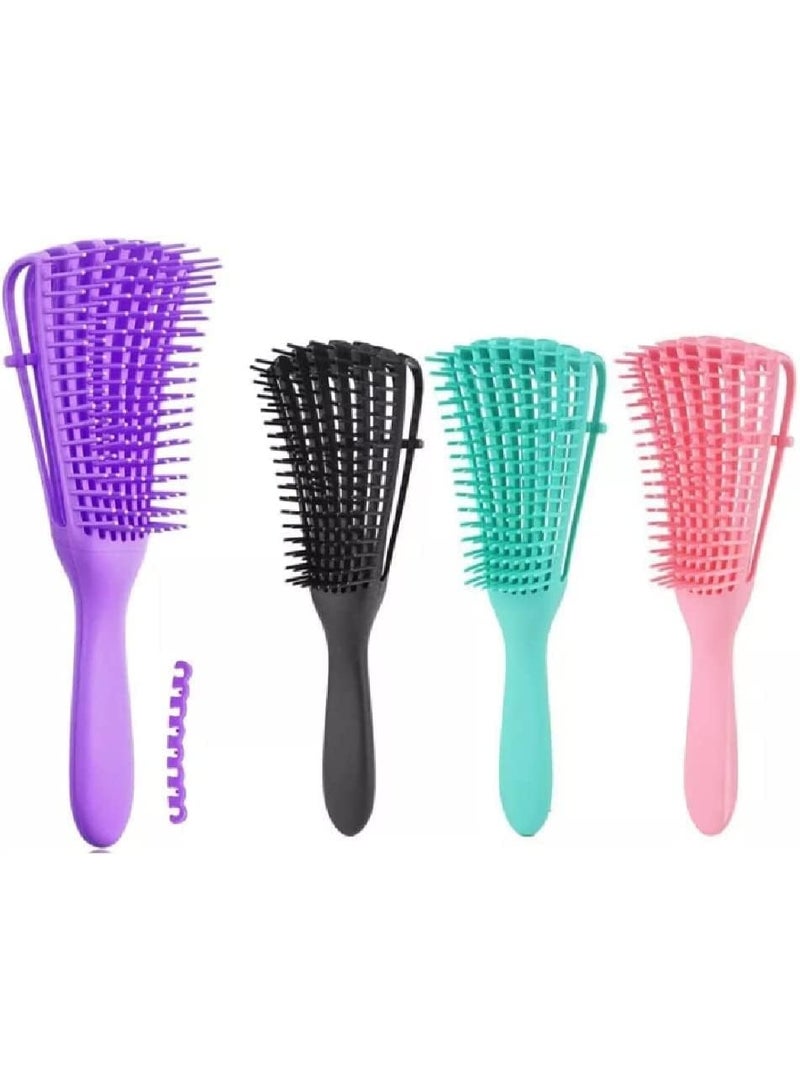 Detangling Brush for Curly Hair, Natural Hair- Detangler for 3a to 4c Kinky, Wavy, Curly Hair for Wet, Dry and Long Thick Curly Hair (Random Color - 1 Piece) - Image 2
