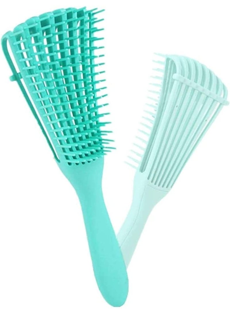 Detangling Brush for Curly Hair, Natural Hair- Detangler for 3a to 4c Kinky, Wavy, Curly Hair for Wet, Dry and Long Thick Curly Hair (Random Color - 1 Piece) - Image 1