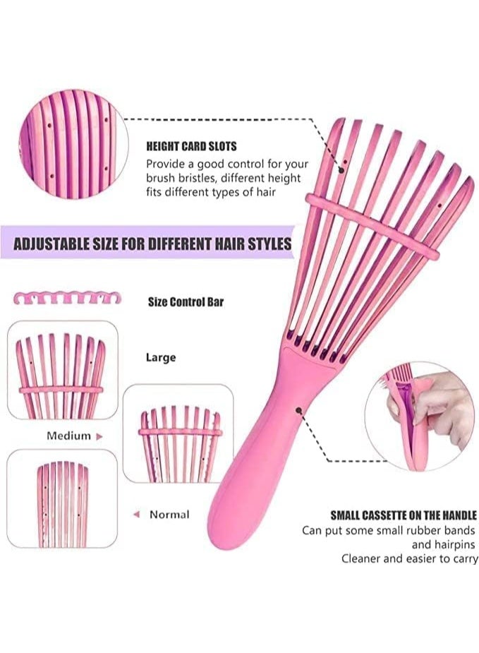 Detangling Brush for Curly Hair, Natural Hair- Detangler for 3a to 4c Kinky, Wavy, Curly Hair for Wet, Dry and Long Thick Curly Hair (Random Color - 1 Piece) - Image 5
