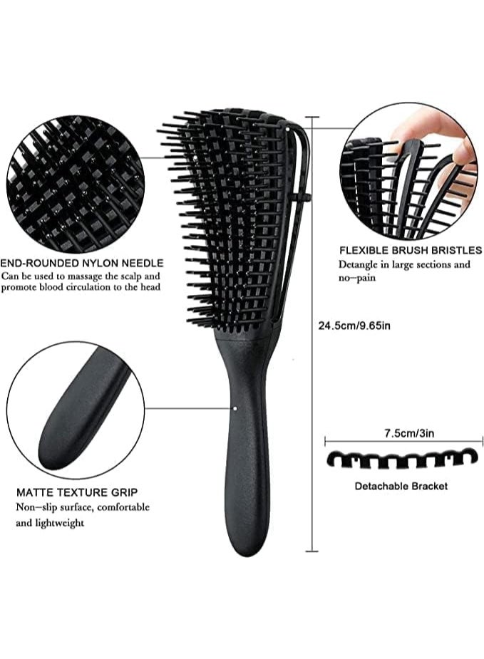Detangling Brush for Curly Hair, Natural Hair- Detangler for 3a to 4c Kinky, Wavy, Curly Hair for Wet, Dry and Long Thick Curly Hair (Random Color - 1 Piece) - Image 4