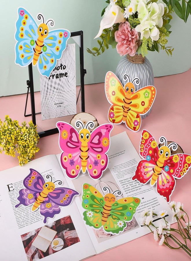 Hedeey 36 Packs Spring Butterflies Craft Kits for Kids,Make Your Own Butterfly Paper Craft Set, Spring DIY Art Craft Kits for School Home Game Activities (Butterfly 36) - Image 4