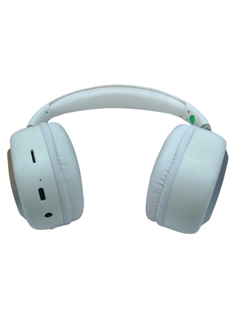 Denx Wireless Bluetooth Headphone – Explosive X-Bass, 10H Playback, 300mAh Battery, for Music, Gaming, Movies, Android & iOS Compatible Beige  - Image 3