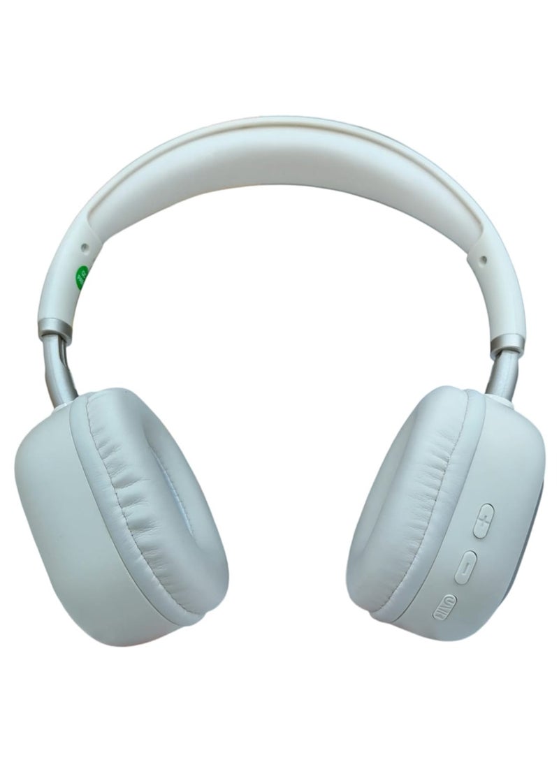 Denx Wireless Bluetooth Headphone – Explosive X-Bass, 10H Playback, 300mAh Battery, for Music, Gaming, Movies, Android & iOS Compatible Beige  - Image 5