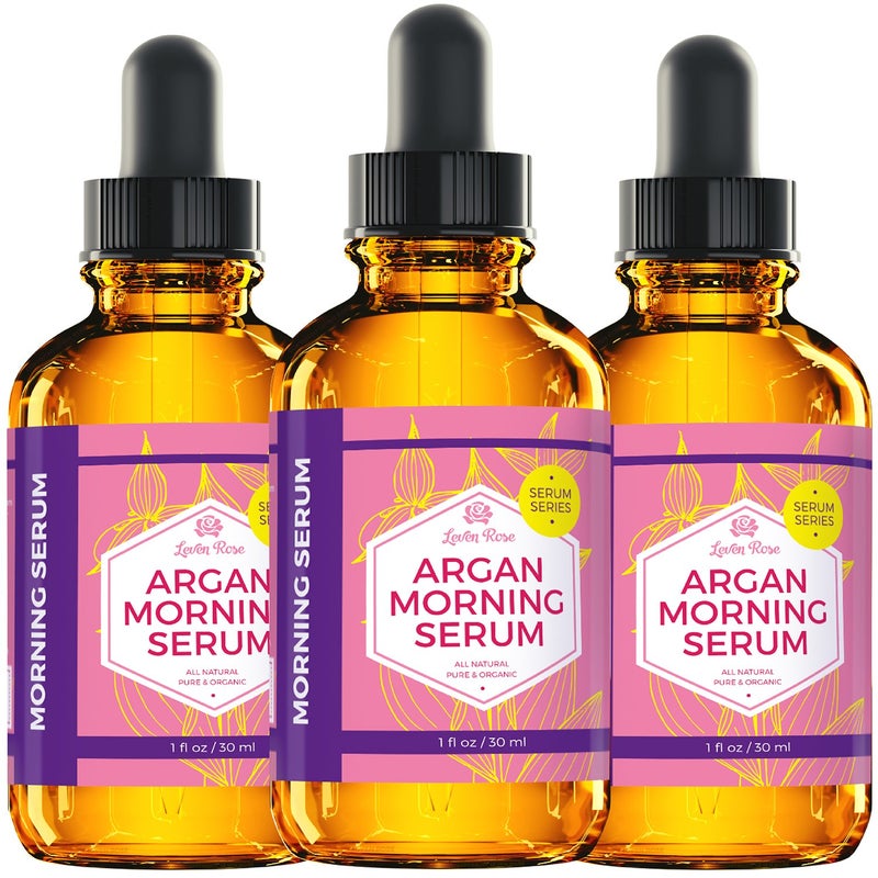 Leven Rose Moroccan Argan Oil Face Serum 1 oz - 100% Organic Hydrating Oil for Women - Anti-Aging Natural Serum for Wrinkles - Image 5