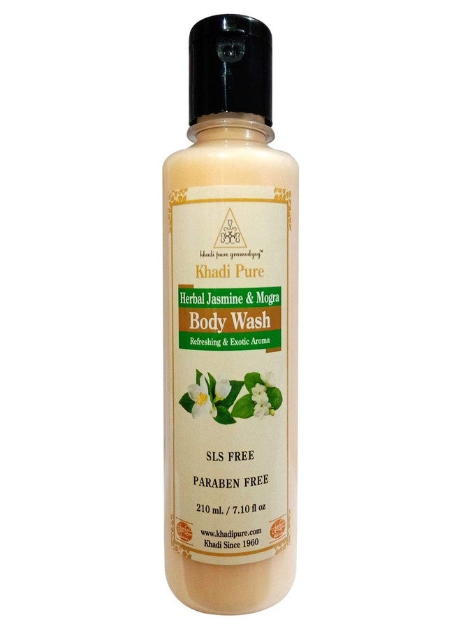 Khadi Pure Herbal Jasmine & Mogra Body Wash SLS-Paraben Free – 210ml | Gentle & Nourishing | Relaxing Aroma | Natural Ingredients | Ideal for All Skin Types - Image 1