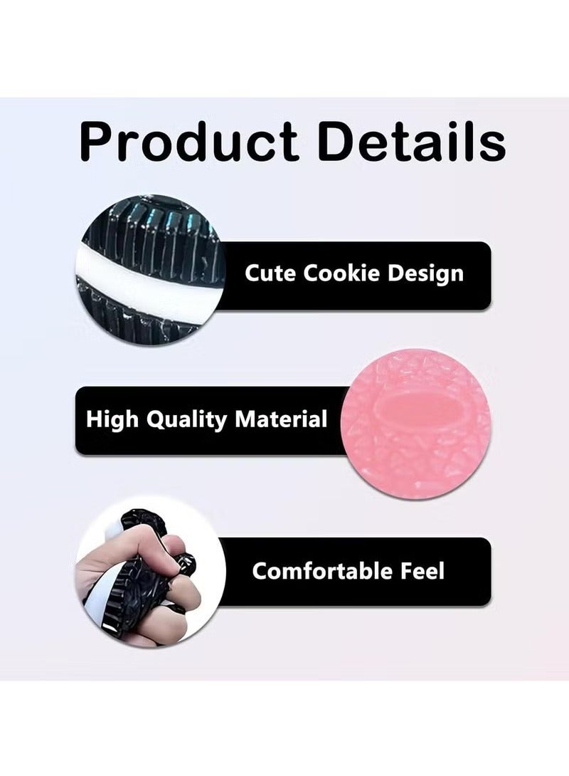 Bukela 2PCS Squishy Biscuit Stress Relief Toy, Pinch Decompression Toy, Realistic Sandwich Design for Anxiety and Relaxation, Perfect Desk Accessory and Fun Fidget Toy for Adults, Ideal for Stress Relief - Image 3