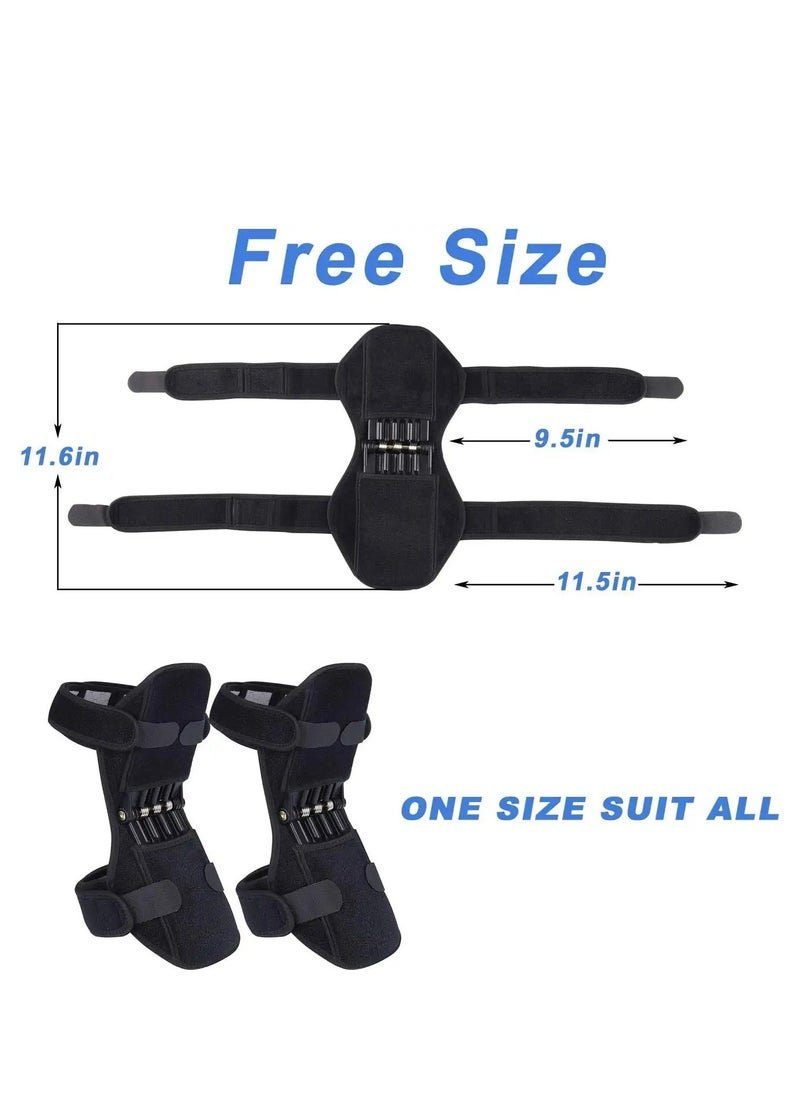 Generic - Knee Protection Booster, Joint Support Knee Pads, Power Lift Knee Stabilizer Pads - Powerful Rebound Spring Force Knee Protection Booster - Relief Knee Brace for Men Climbing, Squat, Sport - Image 1