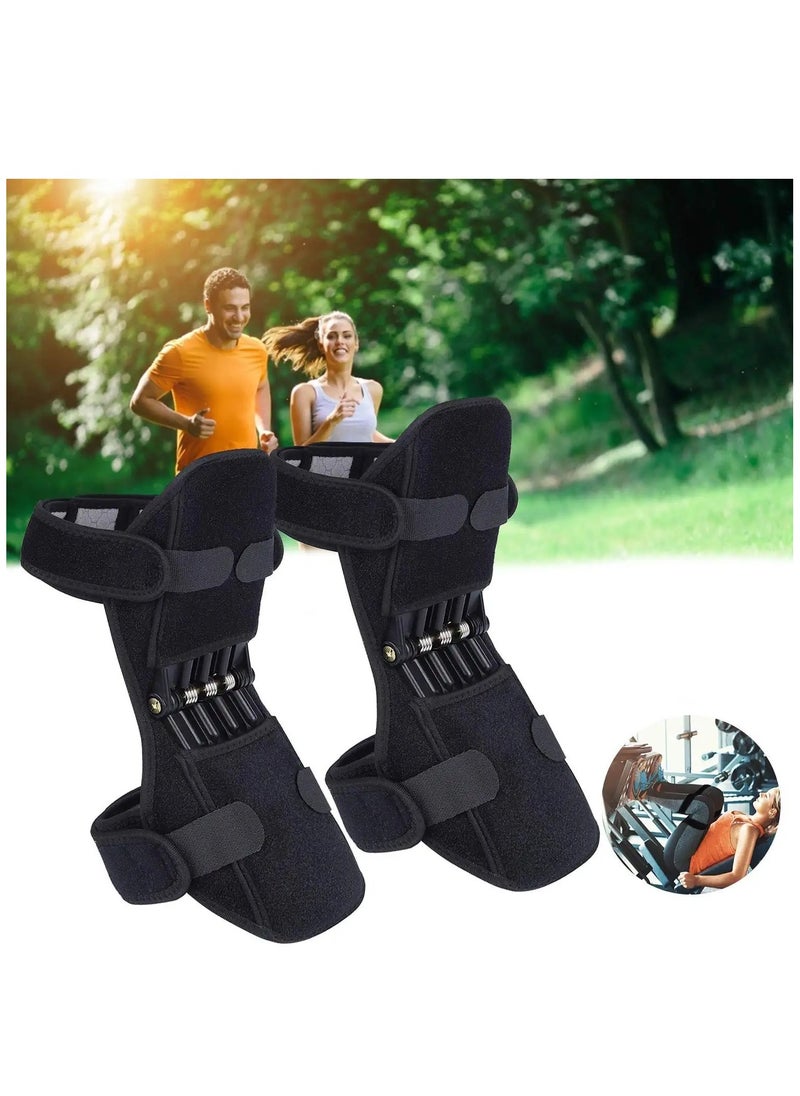 Generic - Knee Protection Booster, Joint Support Knee Pads, Power Lift Knee Stabilizer Pads - Powerful Rebound Spring Force Knee Protection Booster - Relief Knee Brace for Men Climbing, Squat, Sport - Image 1