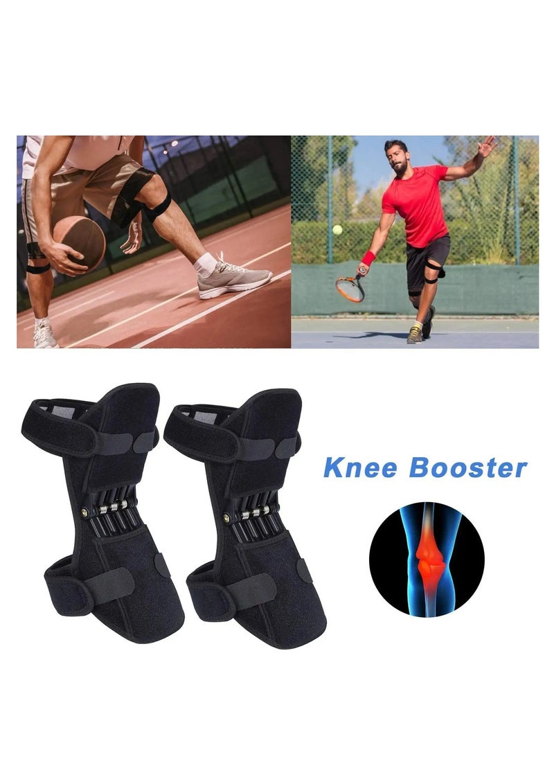 Generic - Knee Protection Booster, Joint Support Knee Pads, Power Lift Knee Stabilizer Pads - Powerful Rebound Spring Force Knee Protection Booster - Relief Knee Brace for Men Climbing, Squat, Sport - Image 1