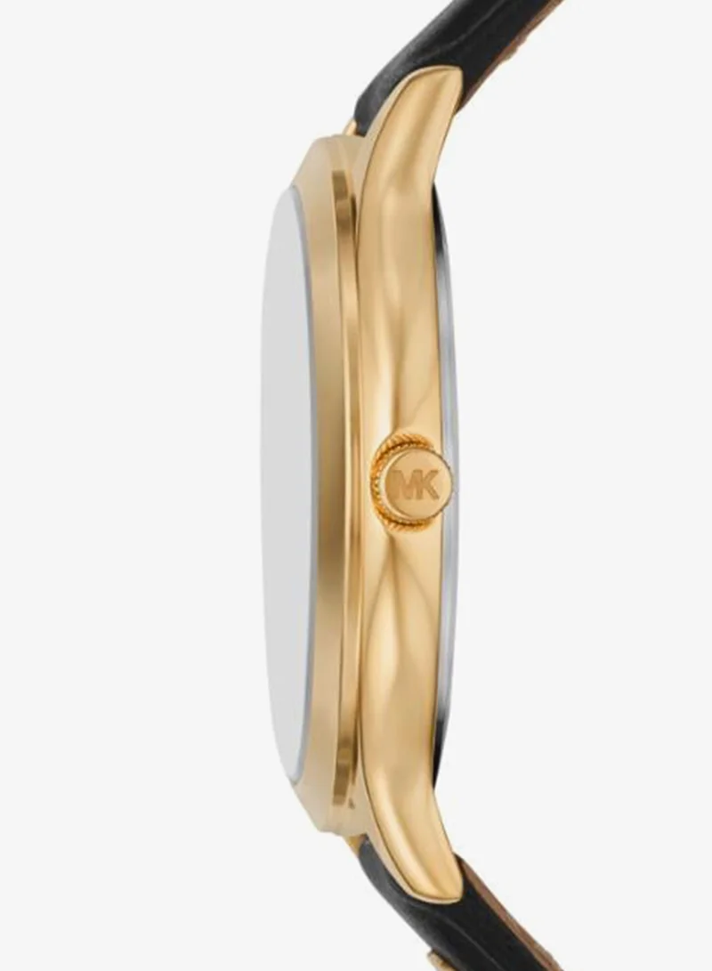 Michael Kors  Leather Strap Slim Runway Analog Watch for Women | Best Price UAE