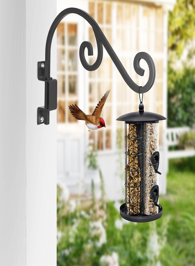 GOODBUY Plant Wall Hanger, 2 Set Plant Hangers Outdoor 16" Plant Hanger Hook 360° Swivel Plant Hanger Black Hooks for Hanging Plants,Bird Feeders,Lanterns,Wind Chimes, Bracket (16INCH,2Pack,Swivel) - Image 4