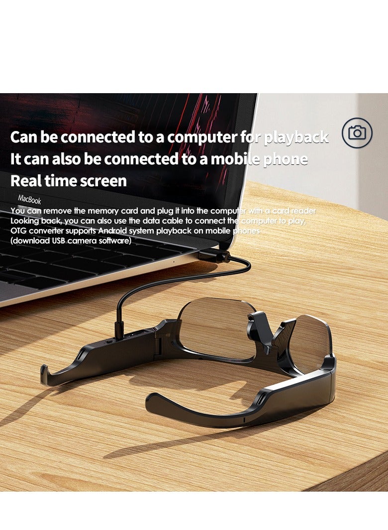 جولف لينك نظارات ذكية XV-17 مزودة بكاميرا تعمل بدون استخدام اليدين ومزودة ببلوتوث لالتقاط الفيديو والصور. - Image 4