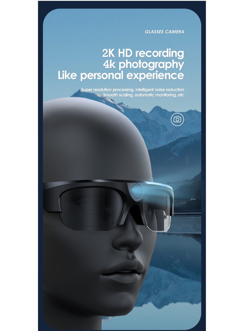 جولف لينك نظارات ذكية XV-17 مزودة بكاميرا تعمل بدون استخدام اليدين ومزودة ببلوتوث لالتقاط الفيديو والصور. - Image 5