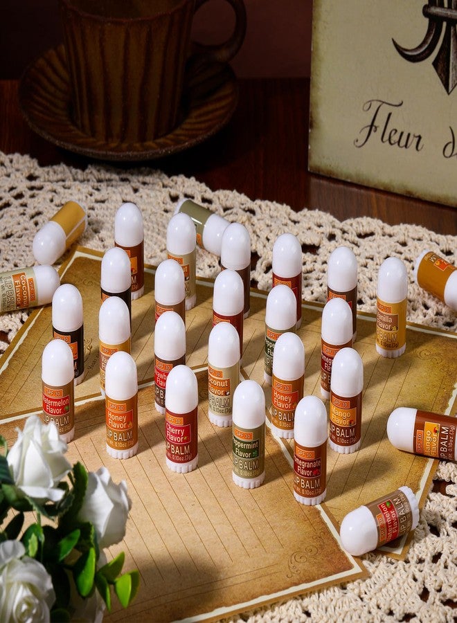 Dimsile 10 Pcs Mini Lip Balms Gift Bulk Assorted Lip Balms Sticks Spf 30 with Sunscreen Lips Care Bag Stuffers Employee Appreciation Gifts Bulk for Staff Teacher Wedding Baby Shower Party Favors - Image 4