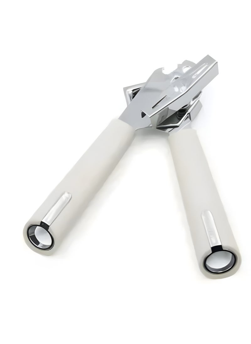 Generic Can Opener for Tin Cans (Tuna, Sardines, Beans, Sauce, and More), Sharp Stainless Steel Blade, Easy to Use and Clean, High-Quality Product WHITE D  - Image 2