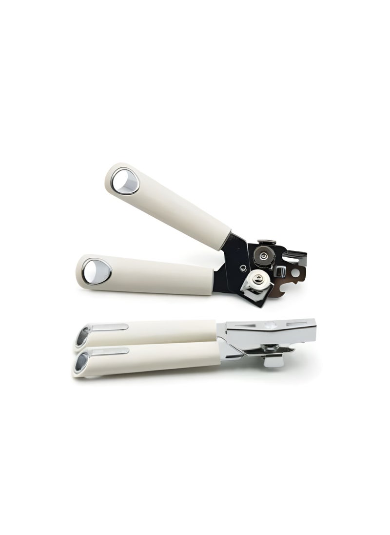 Generic Can Opener for Tin Cans (Tuna, Sardines, Beans, Sauce, and More), Sharp Stainless Steel Blade, Easy to Use and Clean, High-Quality Product WHITE D  - Image 3
