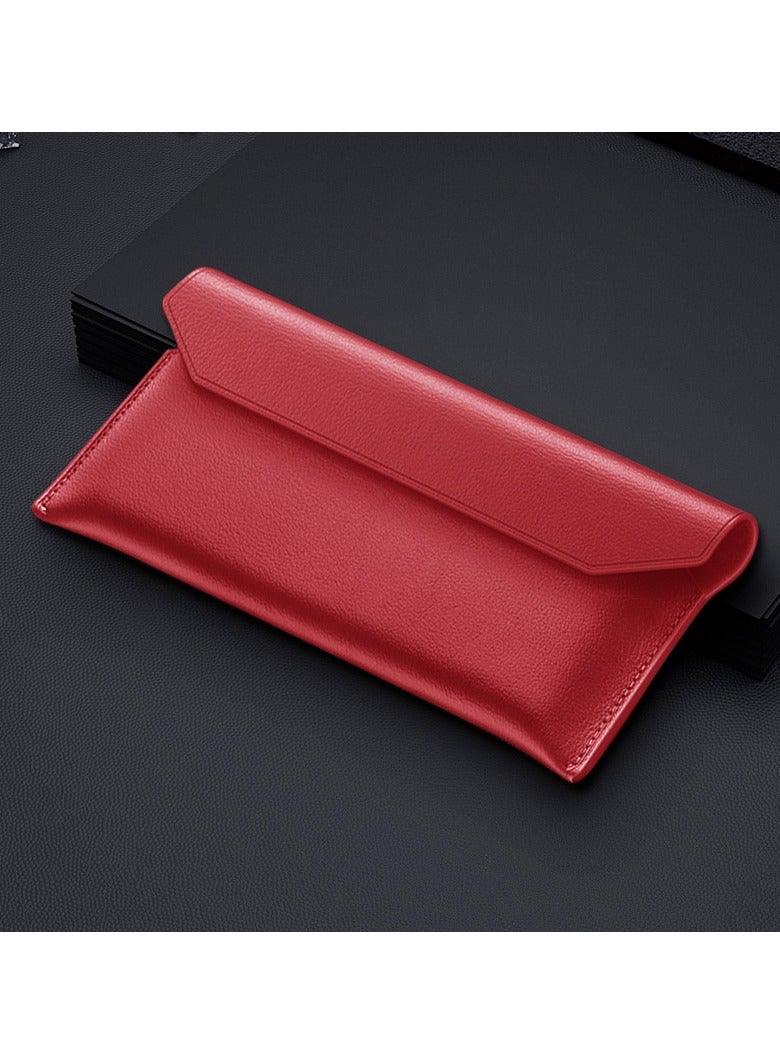 عام غطاء جلدي متوافق مع Samsung ZFold7 - حافظة مطوية مغناطيسية بتصميم الظرف، واقية من الصدمات والسقوط لـ Samsung ZFold7