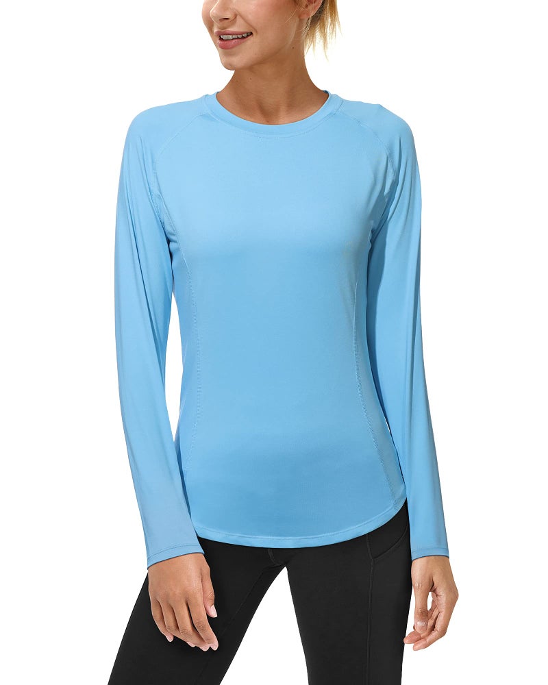 Roadbox Womens Long Sleeve UV Sun Protection Shirts UPF 50+ for Workout Swim - Image 1