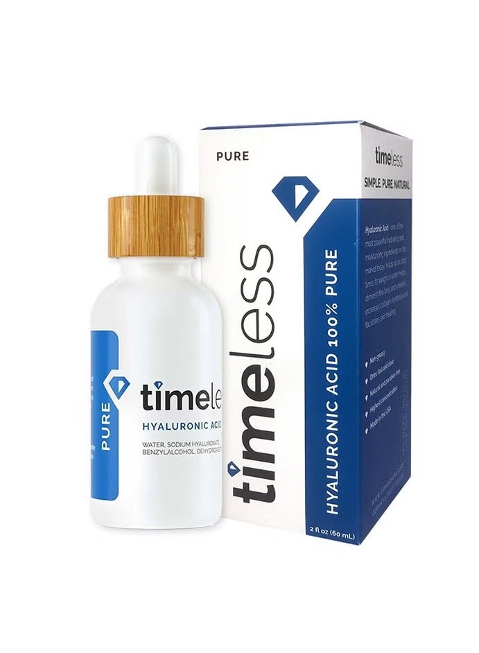 تايمليس سيروم حمض الهيالورونيك للوجه نقي 100٪ شفاف 60ملليلتر - Image 2