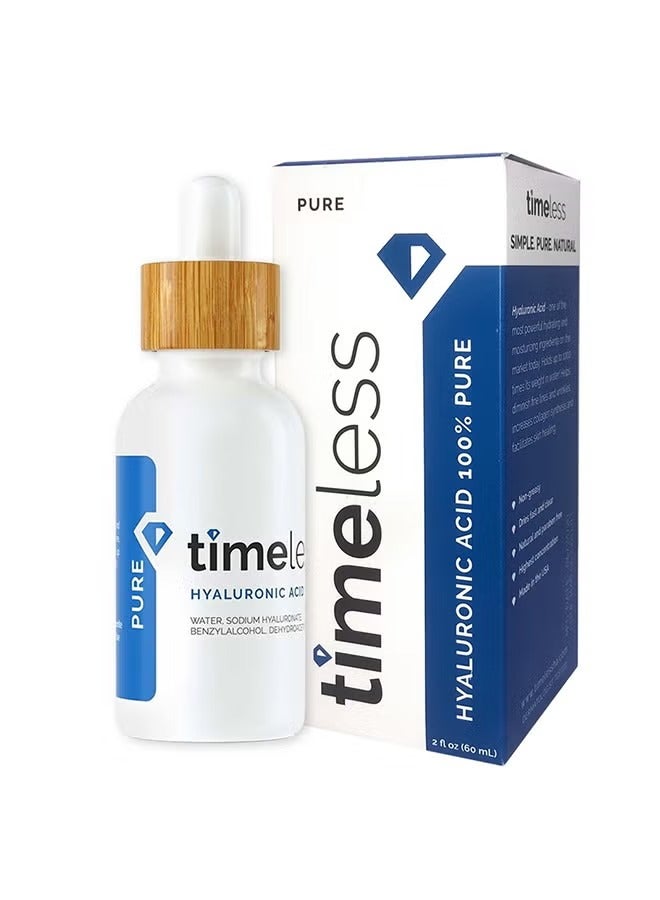 تايمليس سيروم حمض الهيالورونيك للوجه نقي 100٪ شفاف 60ملليلتر - Image 3