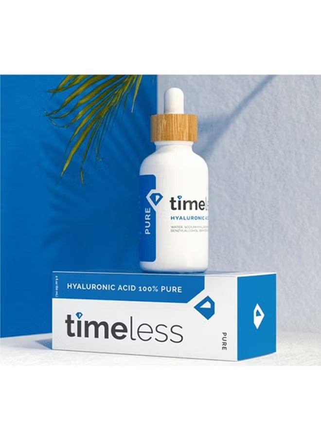 تايمليس سيروم حمض الهيالورونيك للوجه نقي 100٪ شفاف 60ملليلتر - Image 5